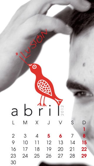 Diseño e ilustración para el calendario social de Arcoiris