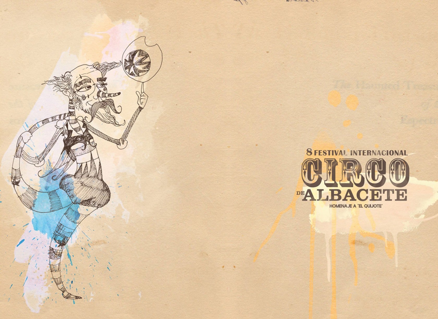 Ilustraciones Festival de Circo de Albacete diseño gráfico. Poster and Illustrations for Albacete Circus Festival