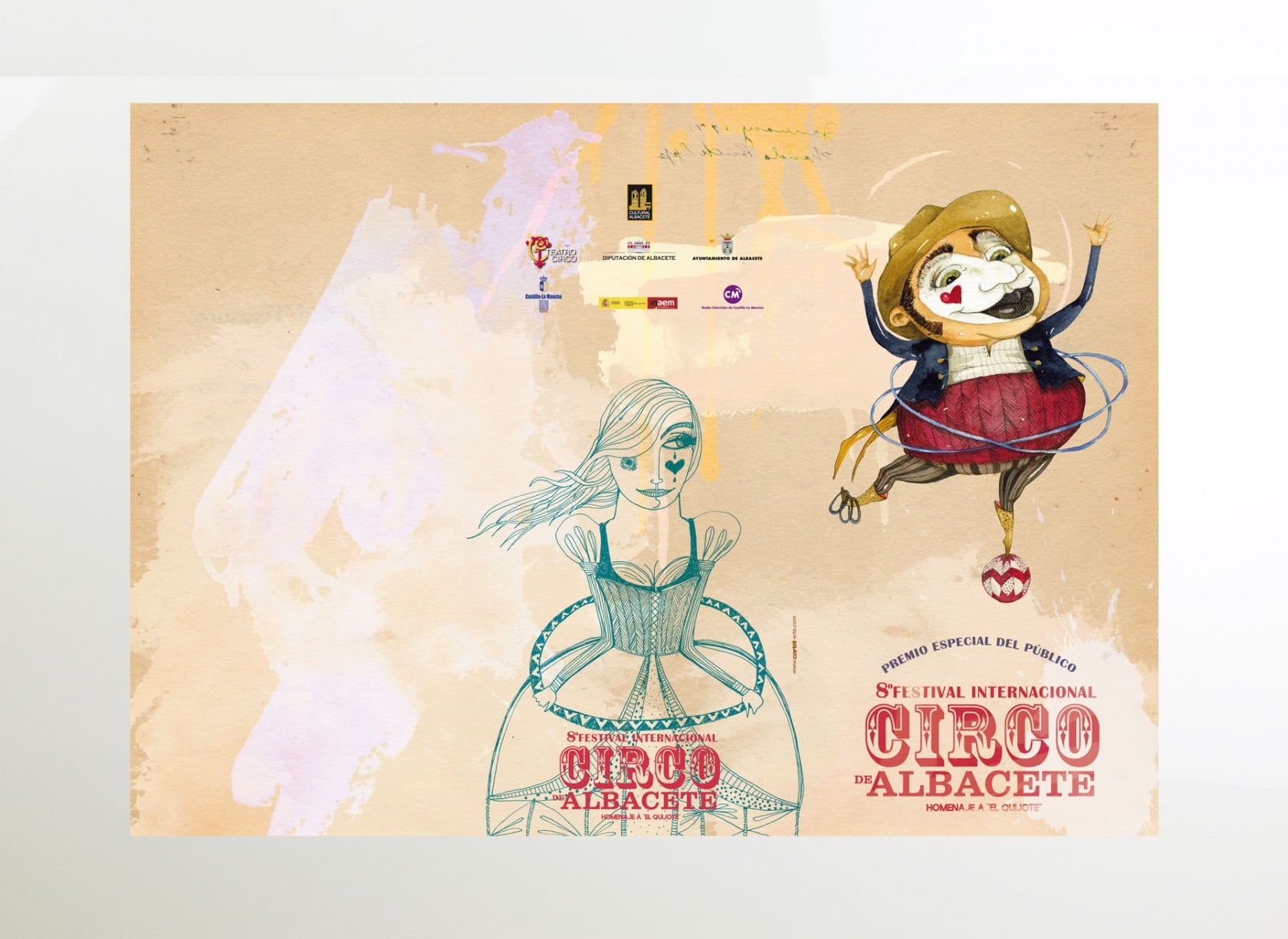 Ilustraciones Festival de Circo de Albacete diseño gráfico. Poster and Illustrations for Albacete Circus Festival