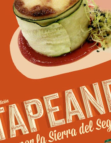diseño de cartel paara jornada de tapas Turismo Sierra del Segura