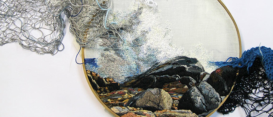 Arte con bordados en el blog de Cartel Arte