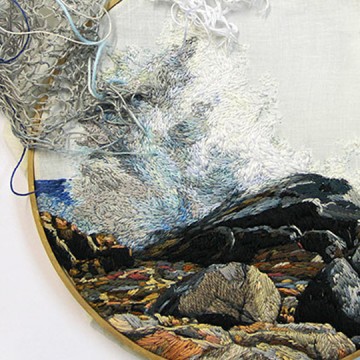 Arte con bordados en el blog de Cartel Arte