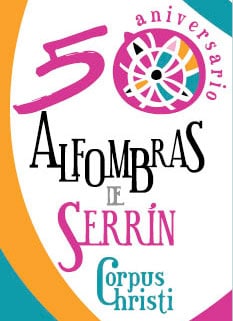 diseño logo e identidad 50 aniversario alfombras de serrin