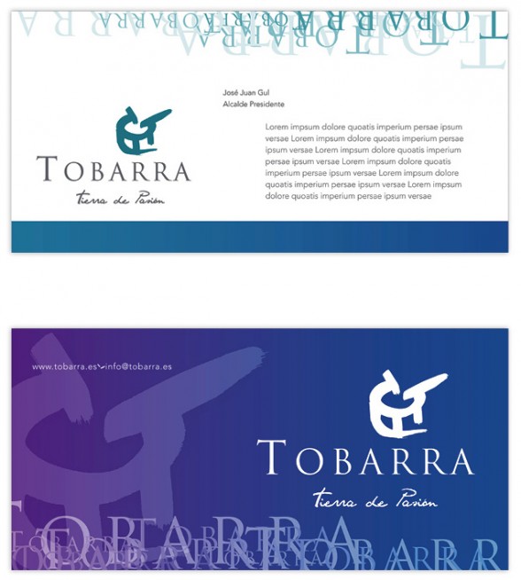 imagen corporativa diseño ilustración Tobarra. Design of the tourist promotion image