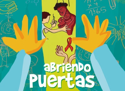 diseño de la campaña abriendo puertas de Cáritas