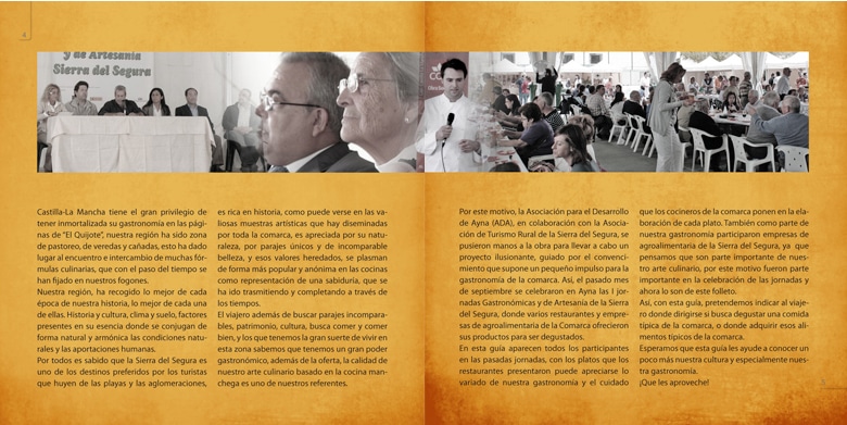 Diseño e ilustración Recetario Sierra del Segura. A cookbook design for agri-food companies in the Sierra del Segura.