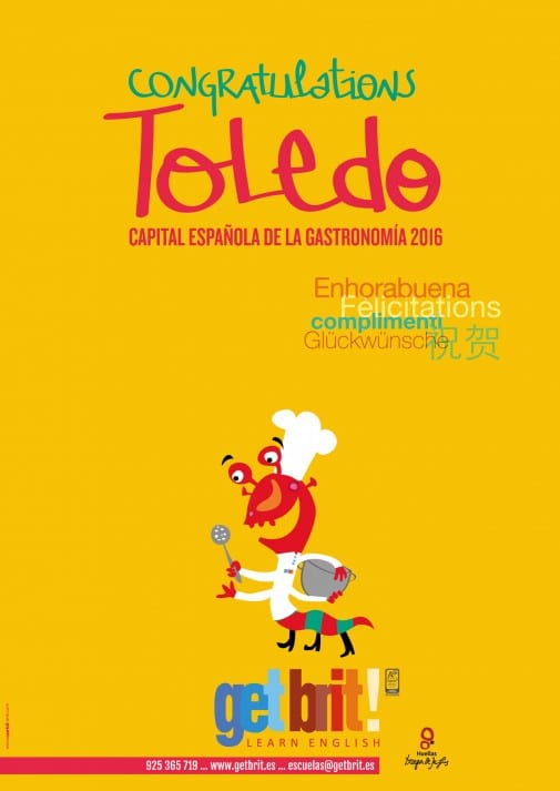 diseño ilustration Toledo get brit. Capital of Gastronomy