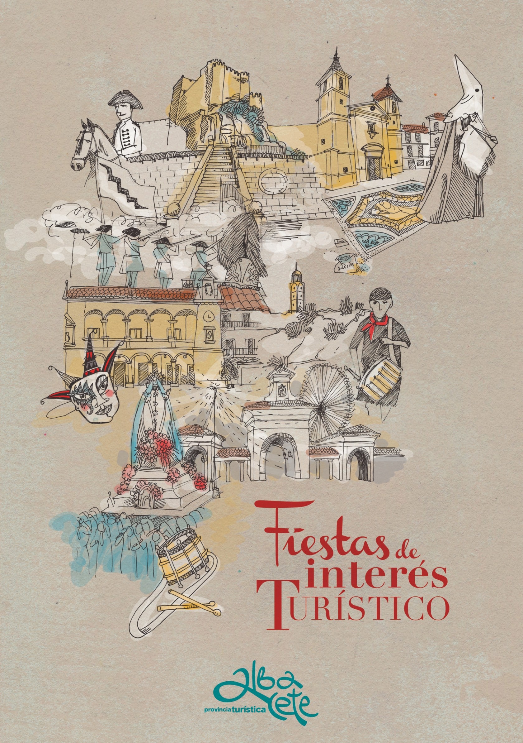 Ilustración y diseño Cartel Fiestas interés turístico. Design