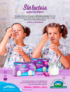 campaña publicitaria yogur ecológico El Cantero de Letur. Organic yogurt