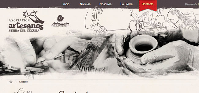 Diseño web artesanos de la sierra wordpress design.