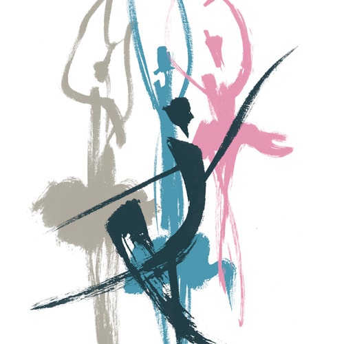 diseño del cartel y catálogo danza para Cultural Albacete