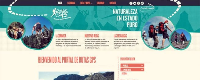 Desarrollo de la Web Rutas GPS para Acción Local Elche de la Sierra Albacete