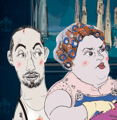 Diseño del cartel del cortometraje de Luis Corina y Manuel Aranda "Sobreático 3ª"