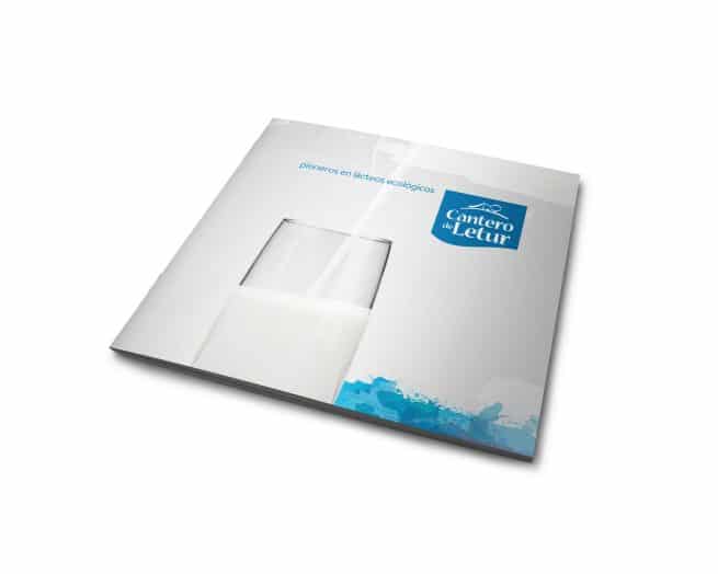 Folleto publicitario para Cantero de Letur. Advertising brochure design