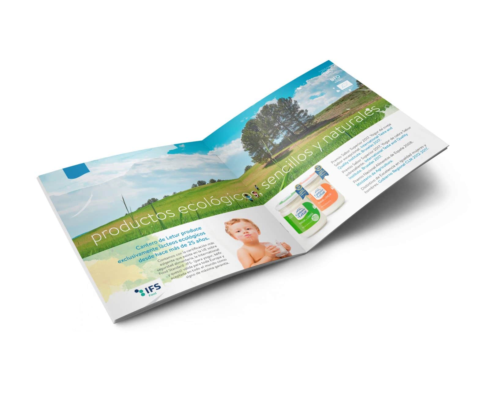 Folleto publicitario para Cantero de Letur. Advertising brochure design