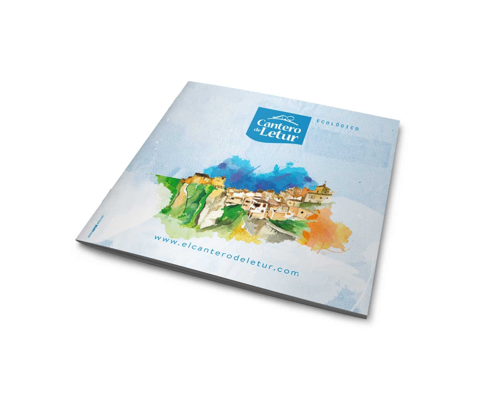 Folleto publicitario para Cantero de Letur. Advertising brochure design