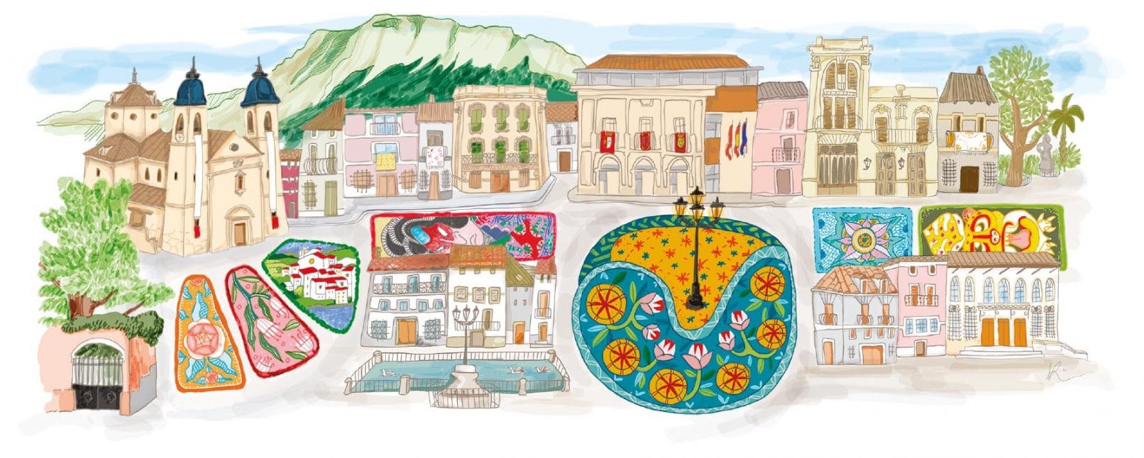 Spot arte efímero Elche de la Sierra, Albacete.