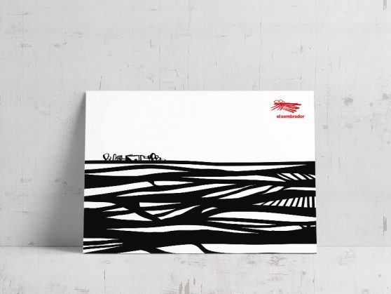 Postales el Sembrador Restaurante Escuela Caritas Albacete diseño Cartel arte