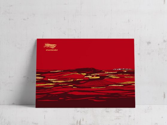 Postales el Sembrador Restaurante Escuela Caritas Albacete diseño Cartel arte