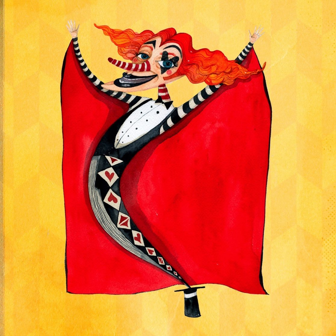 Ilustración Circo Albacete acuarela