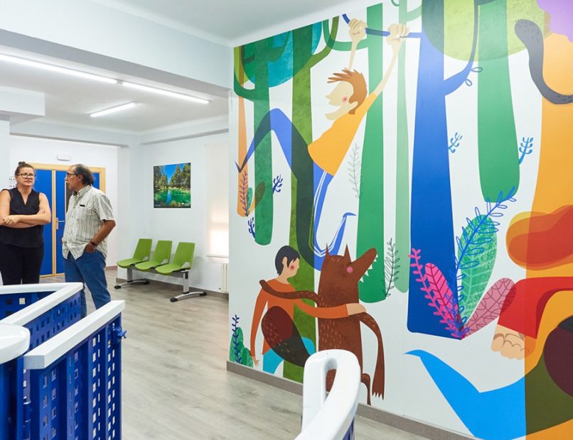 Mural ilustración Albacete