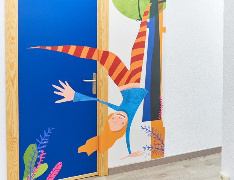 Mural ilustración Albacete