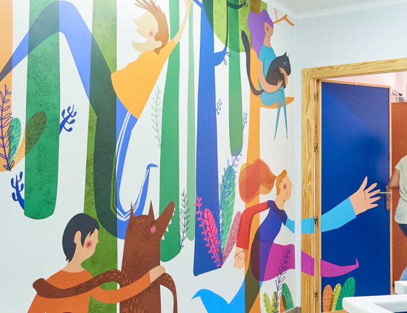 Mural ilustración Albacete