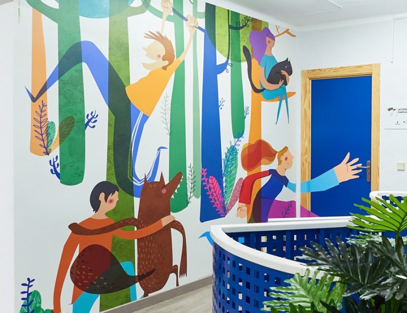 Mural ilustración Albacete