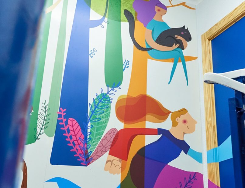 Mural ilustración Albacete