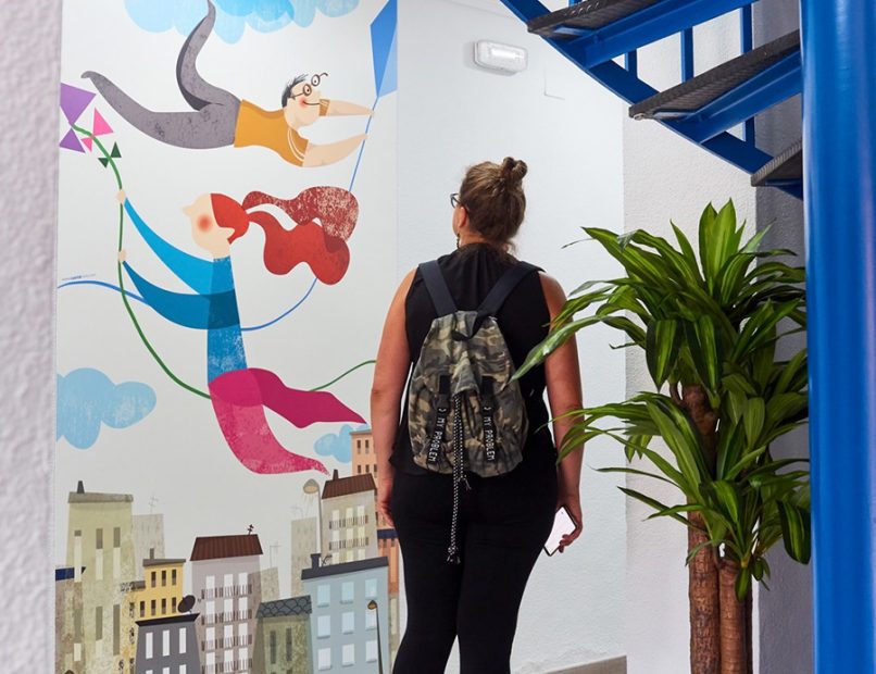 Mural ilustración Albacete