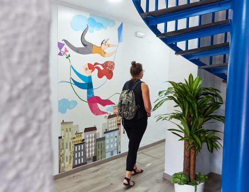 Mural ilustración Albacete