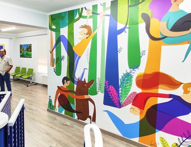 Mural ilustración Albacete