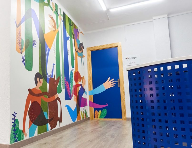 Mural ilustración Albacete