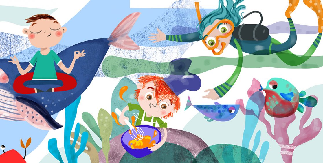 Ilustración y decoración colegio