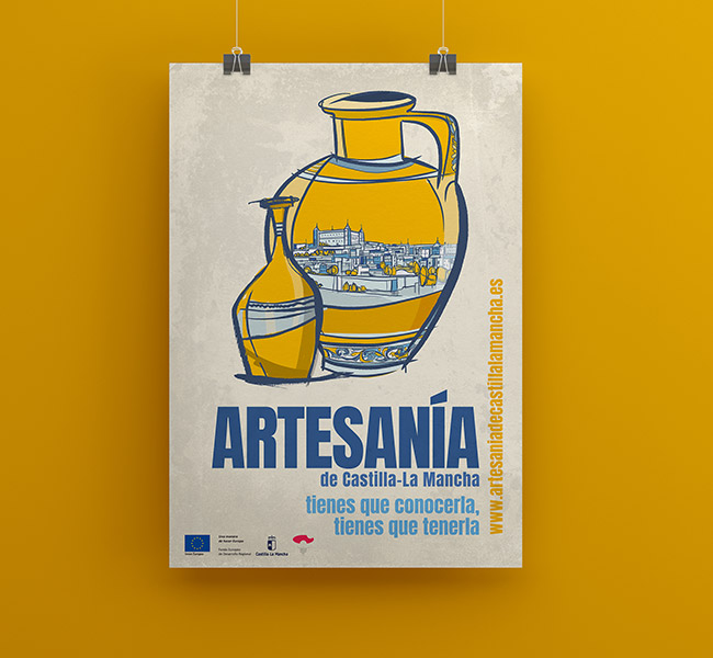 Cartel turismo y artesanía Castilla-La Mancha