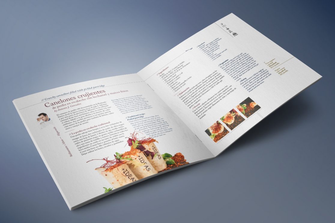 Diseño de un libro de recetas