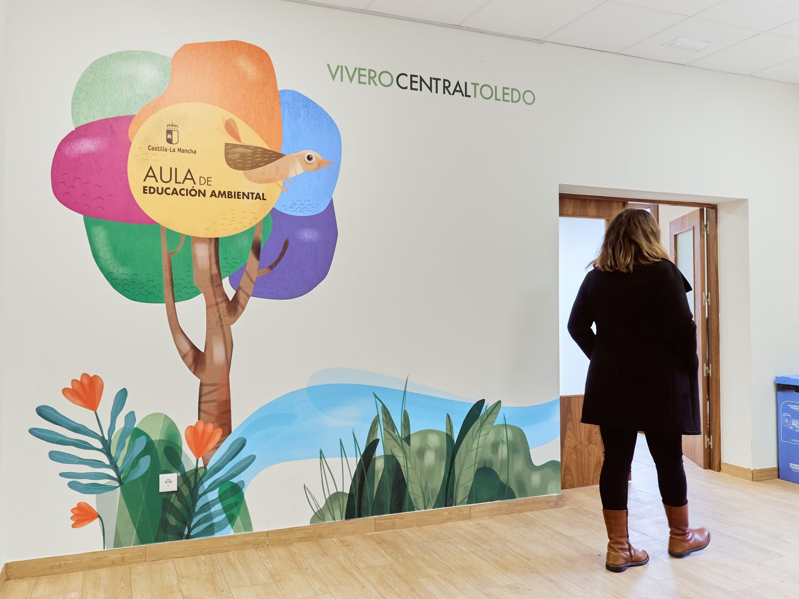 Ilustración y diseño de interior del Vivero Central Toledo