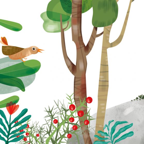 Ilustración para el Aula del Vivero Central Toledo