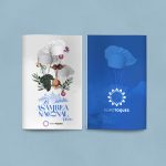 Folleto Eurotoques congreso nacional eurotoques diseño gráfico collage digital