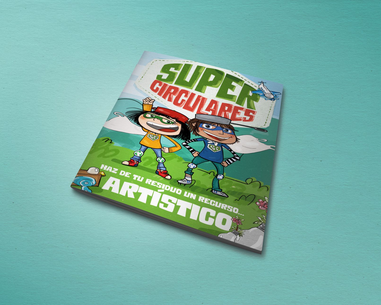 Diseño gráfico albacete folleto Supercirculares Economía circular