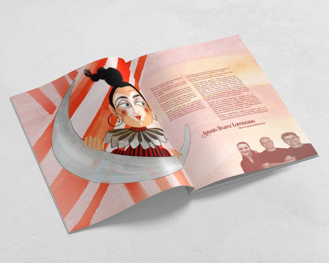 diseño revista festival circo albacete