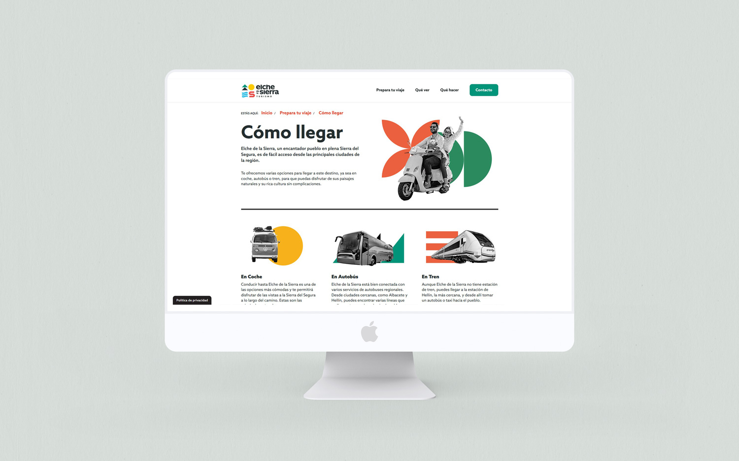 Diseño web turismo elche de la sierra